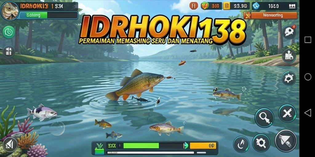 Tampilan antarmuka game Memancing IDRHOKI138 yang menarik dan intuitif.